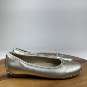 Big Kids Girls Old Soles Brule Gold Leather Bow Ballet Flats Size EU 36 EUC